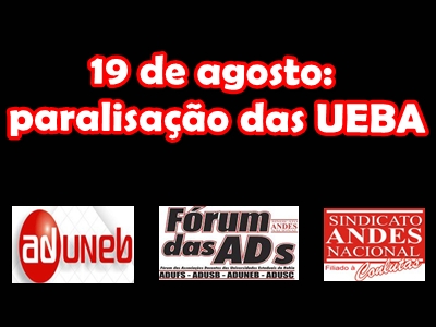 Paralisação das UEBA na quarta-feira